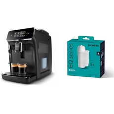 Philips Series 2200 Kaffeevollautomat – Klassischer Milchaufschäumer & Siemens BRITA Intenza Wasserfilter TZ70033A