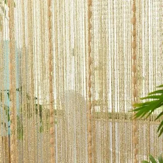 Husalsea Perlenvorhang für Türen, Fliegengitter für Türen, Verwicklungsfreie Schnurvorhänge für Zuhause, Hotel, Geschäft, Dekorative Raumteilervorhänge