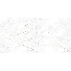 Bild von Bodenfliese Feinsteinzeug Dark Wave 60 x 120 cm weiß