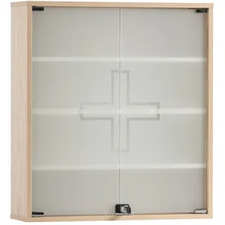 Schildmeyer Medizinschrank SCHILDMEYER Wido Schränke Gr. B/H/T: 64,2 cm x 71,4 cm x 19,6 cm, 2 St., braun (eiche hellfarben) Apothekerschränke Breite 64 cm