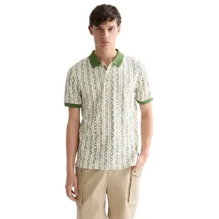 Scotch & Soda 183119 Regular Fit Kurzarm-poloshirt - Horseshoe Stripe Eggnog - L