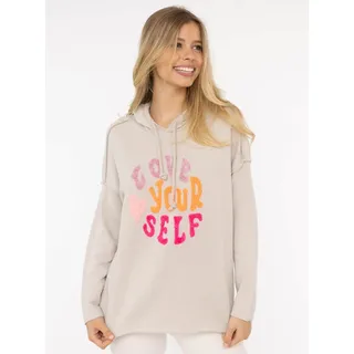 Zwillingsherz Love Yourself Hoodie Beige L/XL