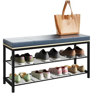 VCM Taliro 90 x 48 x 30 cm schwarz / schwarz