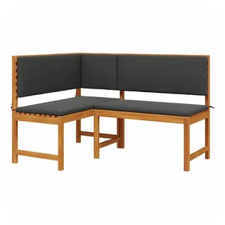 vidaXL Eckbank 140 x 100 x 91 cm Weiß