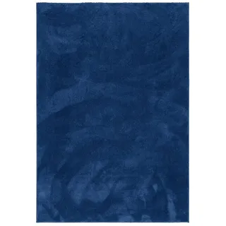 Pergamon Luxus Super Soft Hochflor Langflor Teppich Silky Dunkelblau 80x150cm