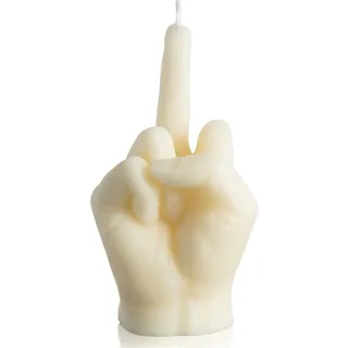 GROBRO7 Middle Finger Candle Dänischer Pastellduft Raumdekoration, Kiefern Räucherstäbchen Aromatherapie, Gesten Kerzen für Schreibtisch, Winter Weihnachten Festival Party Housewarming Gift (Milchig)