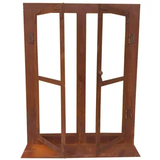 steinfigurenwelt gieben Deko Fenster 60 x 46 cm Rost