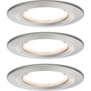 Paulmann Nova 3er Set rund weiß Aluminium