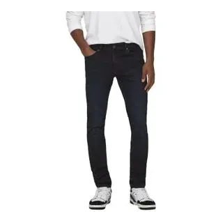 Only & Sons ONSLOOM Slim Fit Blue Black Denim 34/34