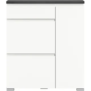 INOSIGN Schuhschrank »Skoskap, Tiefe 27cm, 2 Klappen mt Schuhwalze, 1 Schubkasten, 1 Tür«, Platz für 6 Schuhpaare, Schuhkipper, Schuhkommode, Schuhregal, Kommode, grau