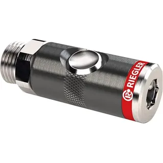 Riegler Druckknopf-Sicherheitskupplung RIEGLER NW 7,4, G3/8AG