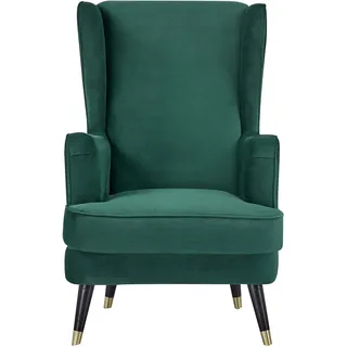 Home Affaire »ZILLER, TV-Sessel, frei im Raum stellbar, in Cord und Samtvelours,« Holzfüsse mit dekorativen Metallhülsen, Traumhafter Relaxsessel