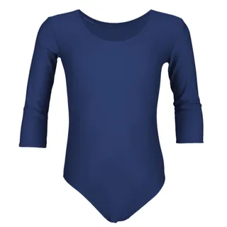 AQUARTI Turnanzug "Body Mädchen Ballett Trikot 3/4 Arm", dunkelblau