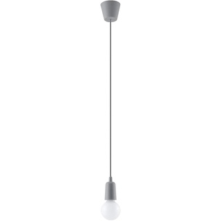 Sollux Lighting Sollux Pendelleuchte DIEGO 1 grau