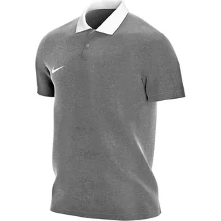 Nike Park 20 Poloshirt Herren - Charcoal / Weiß | Größe: 2XL - Grau