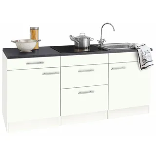 OPTIFIT Küchenzeile Mini 180 cm weiß