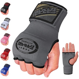 Farabi Sports Innenhandwickel für Kinder und Erwachsene innenhandschuhe Boxen Box Bandagen männer & Frauen Bandagen Boxen MMA Muay Thai Training boxbandagen (Grey, Kinder)