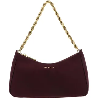 Ted Baker Schultertasche Handtasche Agnise Chain Detail Satin Shoulder Bag Wine weinrot - bordeaux, Dunkelrot