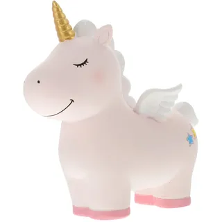 Hohopeti Einhorn Spardose Kompakte Münzbank Für Junge Mädchen Kleiner Geldbehälter Zum Sparen Und Dekorieren Kinderzimmer Geburtstag Weihnachten