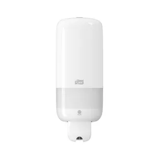 Tork Seifenspender Elevation, S1, S11 kompatibel, abschließbar, Easy-to-use Flüssigseifenspender in funktionalem Design für jeden Waschraum, Kunststoff, weiß, Maße (B x H x T): 11,2 x 29,6 x 11,4 cm