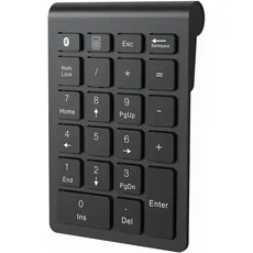 cimetech Bluetooth Numpad- kabellos ziffernblock mit 22 Tasten -10 Multifunktionstasten Multimedia-Keys Kabellos Nummernblock