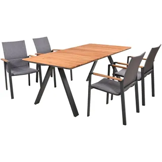 Garden Pleasure DAVINA Set 5-tlg. Braun/Grau