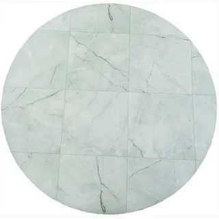 Tadi & Imperio1979 Runder Vinylteppich, Beige, Elfenbein, Marmormuster, für Küche, Vinyl-Teppich, Wohnzimmerteppich, rutschfest, mit Details, grau, rund, 100 cm