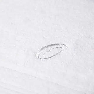 Caleffi Handtuch mit Gästehandtuch aus Baumwolle, weiß Bestickt, 68217