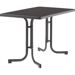 Sieger Gartentisch Klapptisch 115 x 70 x 72 cm Eisengrau/Schieferdekor Anthrazit
