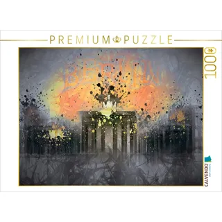 CALVENDO Puzzle Digital-Art Berlin Brandenburger Tor | 1000 Teile Lege-Größe 64 x 48 cm Foto-Puzzle für glückliche Stunden