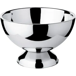 Edzard Champagnerkühler Cadiz (Ø 32 cm, H 21 cm), Edelstahl hochglanzpoliert, doppelwandig, für 3 Flaschen – Sektkühler, Flaschenkühler, Weinkühler, Getränkekühler, Bowleschale, große Schale