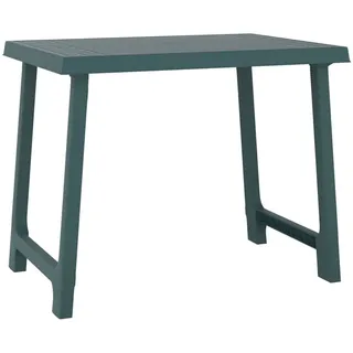 Campingtisch Grün 79x56x64 cm PP Holzoptik - Grün