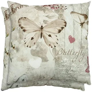 GO-DE Dekokissen »Klara« 2er Set, rosa