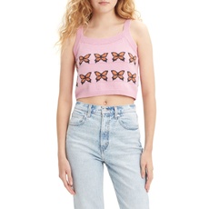 Levi's Damen Heaven Sweater Tank Top, Butterflies Pink, XS