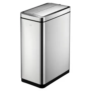 EKO - Deluxe Phantom Sensor Abfalleimer 20+20 Liter - Stainless steel Polypropylene - Matt Edelstahl - Silber