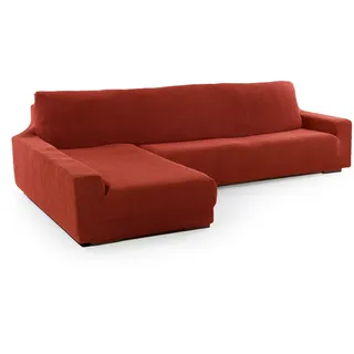 Sofaskins SOFASKINS® super elastischer Chaise Longue überzug, Sofabezug Linke Lange Armlehne, Sofa überzug atmungsaktiv, bequem und langlebig, Kompatible Abmessungen des Sofas (210-340 cm), Farbe Kessel