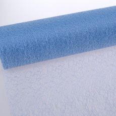 Spiderweb - Mesch - Tischläufer - Tischband - 30cm hellblau - Rolle 25m - 67 015-R 300