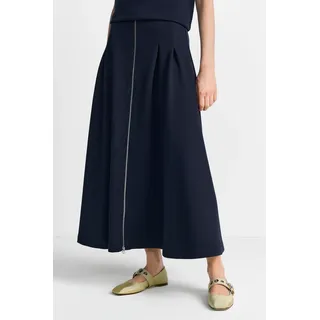 Jerseyrock RICHROYAL, Damen, Gr. M, midnight blau, Jersey, Obermaterial: 71% Polyester, 23% Viskose, 6% Elasthan, ausgestellt ca. Mitte Wade, Röcke Jerseyrock, mit 2-Wege-Reißverschluss