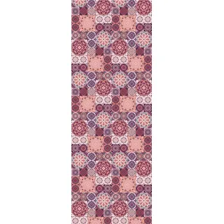 queence Vinyltapete »Mosaik Muster« Farbverlauf   abstrakt   bedruckt   gemustert glatt 90x250cm, selbstklebend, kinderleichte Anbringung,, Sticker, rosa