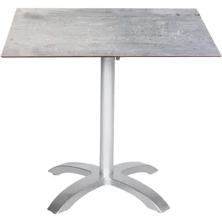 ACAMP Klapptisch Quadratisch Platin-Cemento 80 cm x 80 cm