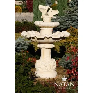 Springbrunnen Garten Teich Brunnen Steinbrunnen Gartenbrunnen Fontaine Teich ## - Weiß