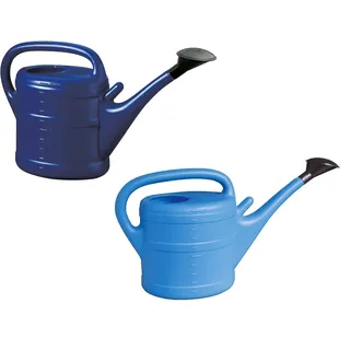 2X Gießkanne 10L BLAU + HELLBLAU + 1x KÜHLSCHRANKMAGNET! Giesskanne Kunststoff für groß & klein Garten & Zimmerpflanzen Gießkannen Gieskanne Gieskannen 10 Liter Watering Can Gieskannen10Liter lr