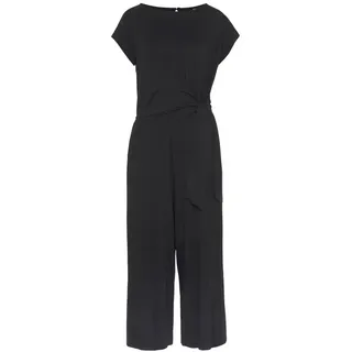 LASCANA LASCANA, Culotte-Overall mit Knotendetail in der Taille, femininer Jumpsuit, festlich, schwarz,