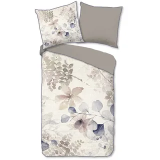 Wendebettwäsche , Multicolor , Textil , Blätter , 155x220 cm , atmungsaktiv , Heimtextilien, Bettwäsche & Leintücher, Bettwäsche, Wendebettwäsche