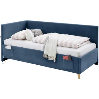 Meise Möbel Polsterbett 90 x 200 cm Blau