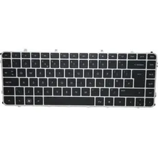 HP KBD ISK/PT BLK/SVR FR, Notebook Ersatzteile, Schwarz, Silber