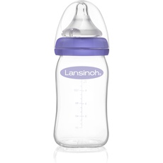 Bild von Glas Babyflasche mit NaturalWave Sauger Gr. S, 160 ml