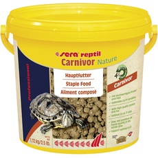 sera reptil Professional Carnivor Nature 3,8 L (1,12 kg) - Das Zweikomponentenfutter für Carnivore Reptilien, Wasserschildkröten Futter, 3.8 l (1er Pack)