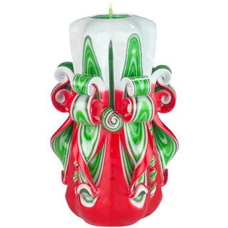 Handgemachte Designkerze, geruchlose dekorative Kerze 80 x 150 mm, 56 Stunden lange brennende zylindrische Kerze, rauchfreie Baumwolldochte, ideale Heimdekoration und vielseitiges Geschenk