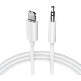 Apple MFi Zertifiziert Aux Kabel für iPhone 14, Lightning auf 3,5 mm Kopfhörerbuchse Adapter Stecker AUX Stereo Audiokabel Kompatibel mit iPhone 13 12 Pro Max 11 Pro Max XS XR X 8 7 Plus iPad